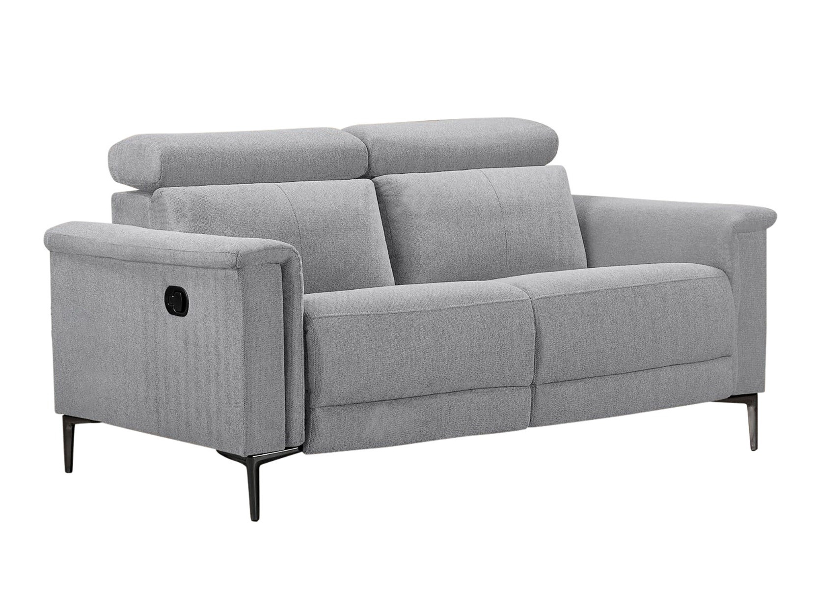 Relax kanapé Denton 1360, Világosszürke, 97x160x100cm, Lábak: Fém