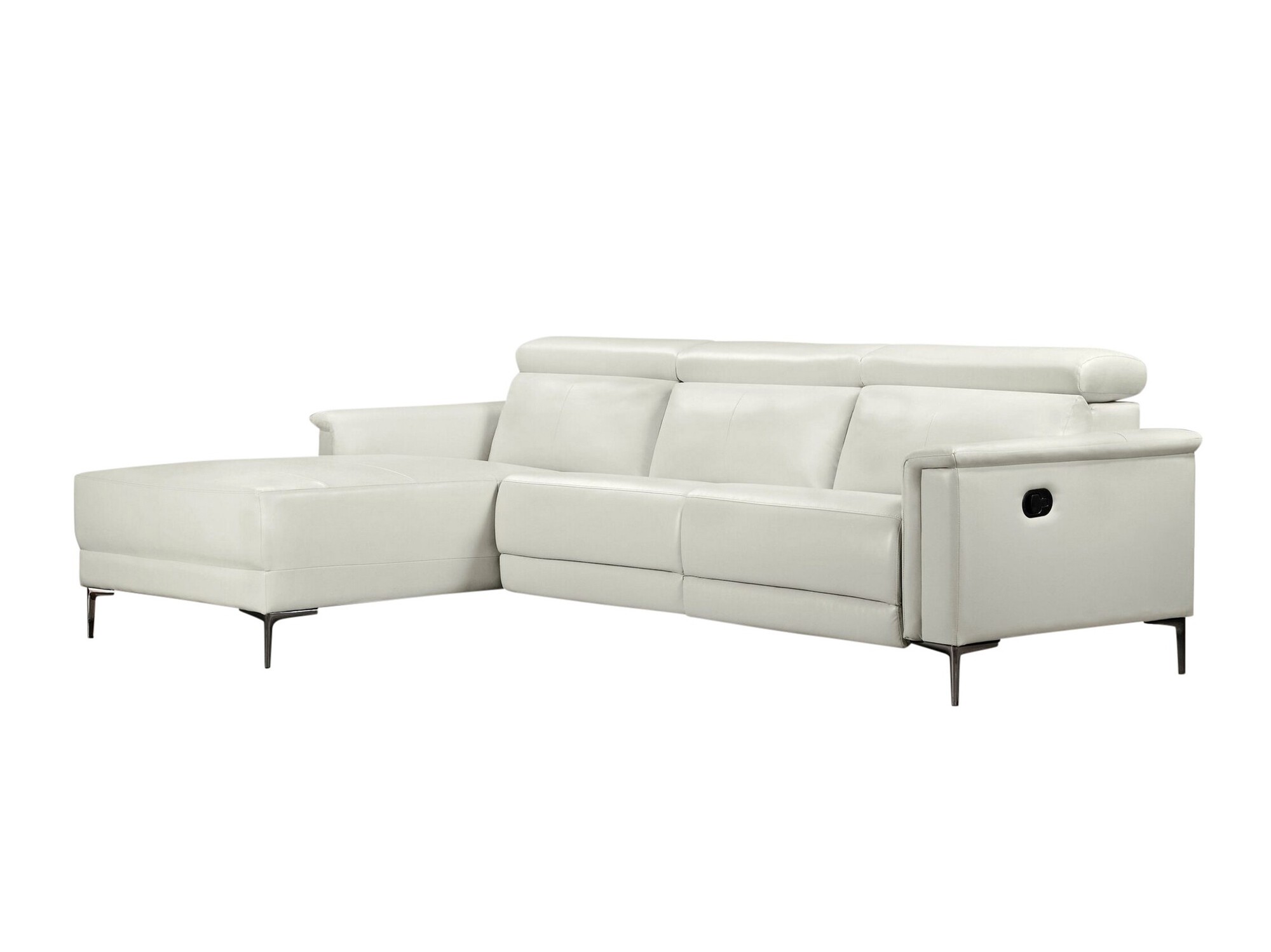 Relax sarokkanapé Denton 1361, Krém, 97x261x179cm, Lábak: Fém