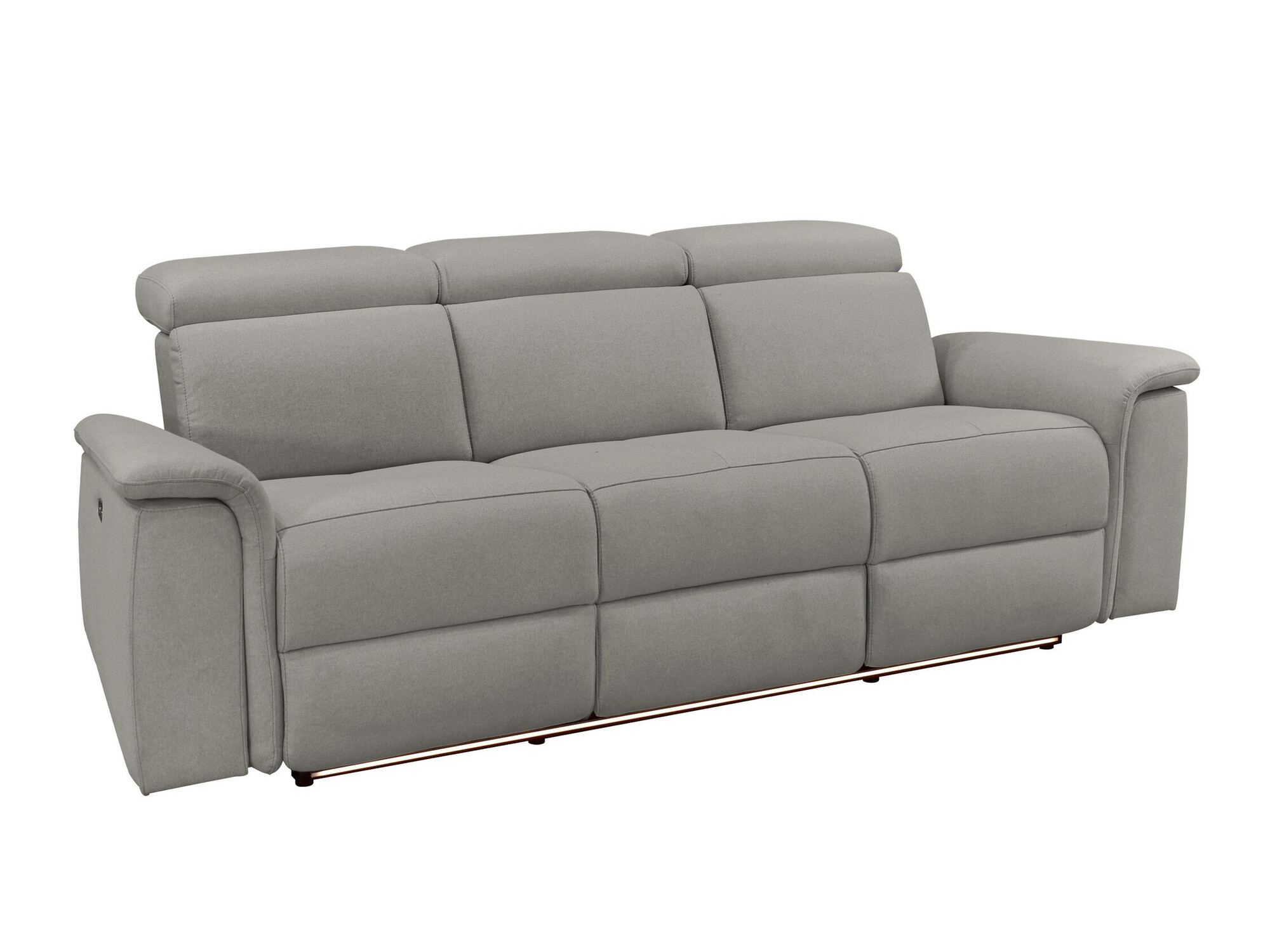 Relax kanapé Denton 1363, Szürke, 98x226x99cm, Lábak: Fém