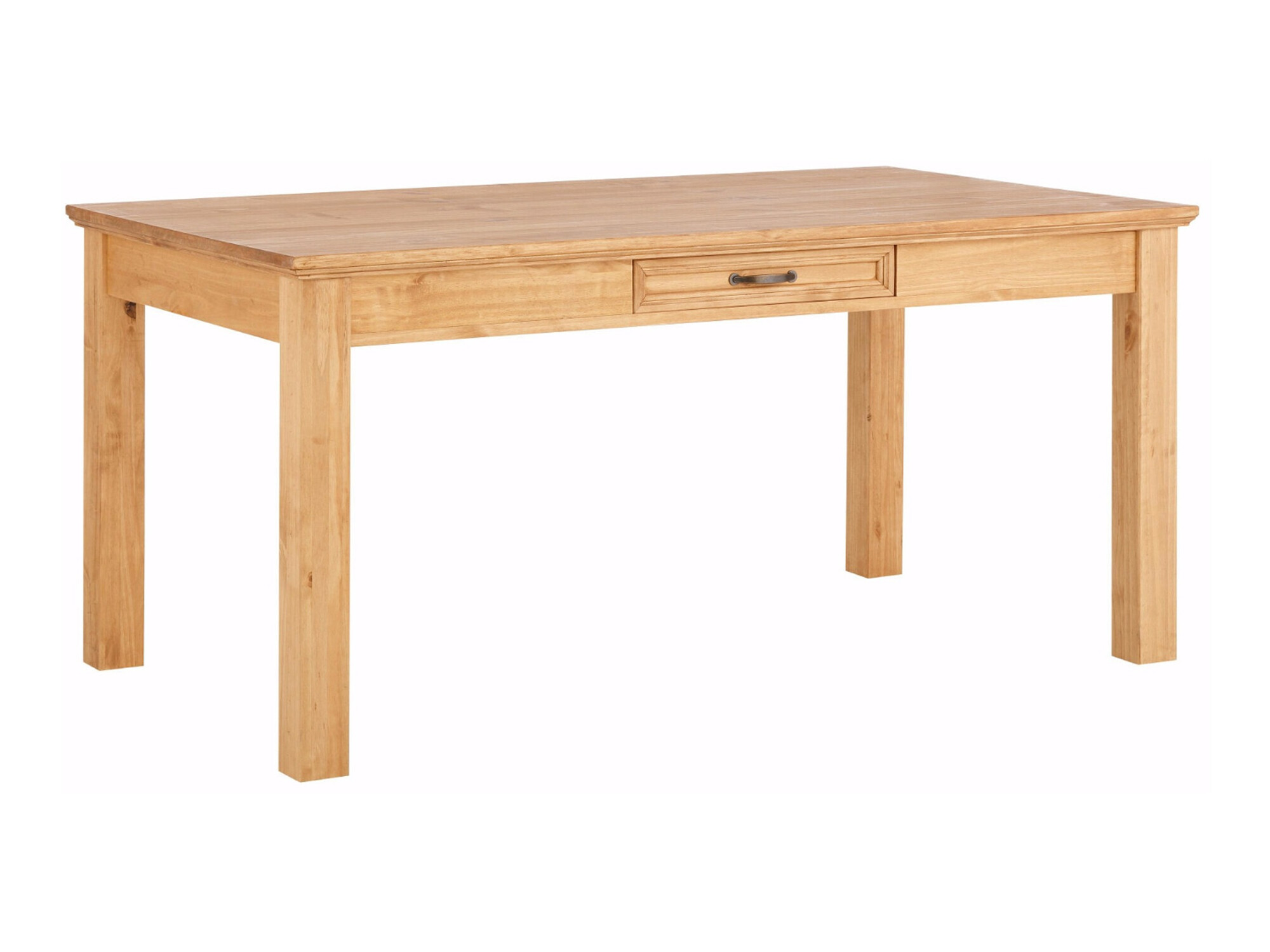 Asztal Denton 1364, Barna, 75x90x160cm, Munkalap anyaga, Váz anyaga, Fenyő