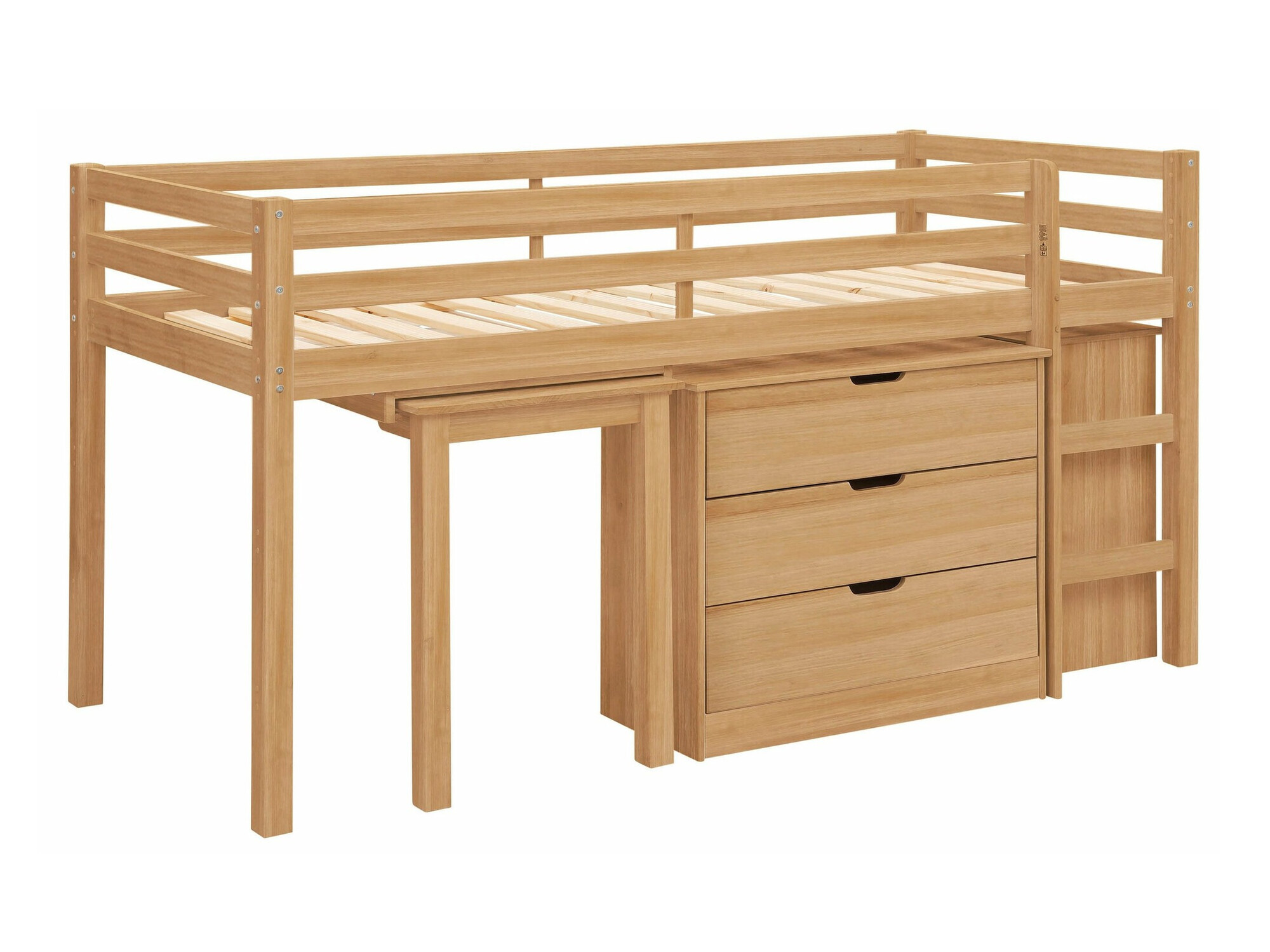 Galériaágy Denton A126, 90x200, Anyagok, Ágyrács, 103x223x111cm, Fenyő