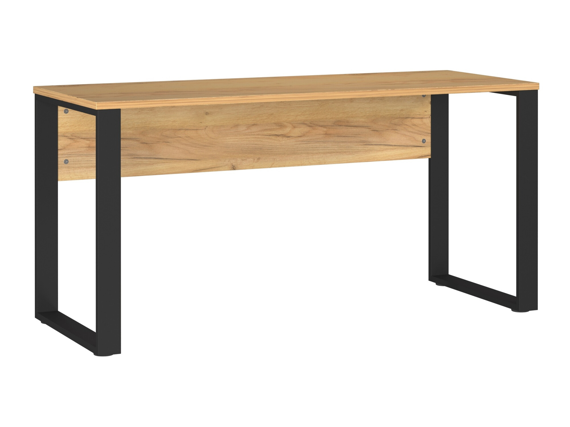 Íróasztal Sacramento CF100, 74x150x60cm, Fekete, Navarra tölgy
