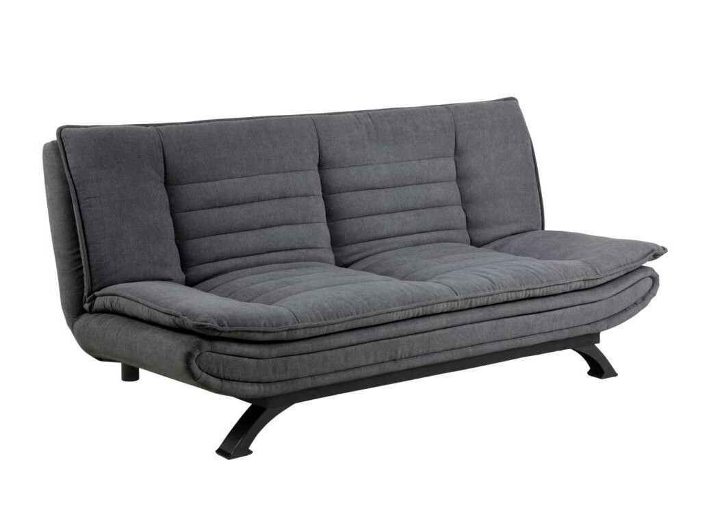 Kanapéágy Oakland 339, Sötétszürke, 91x196x98cm, Lábak: Fém,Fenyő