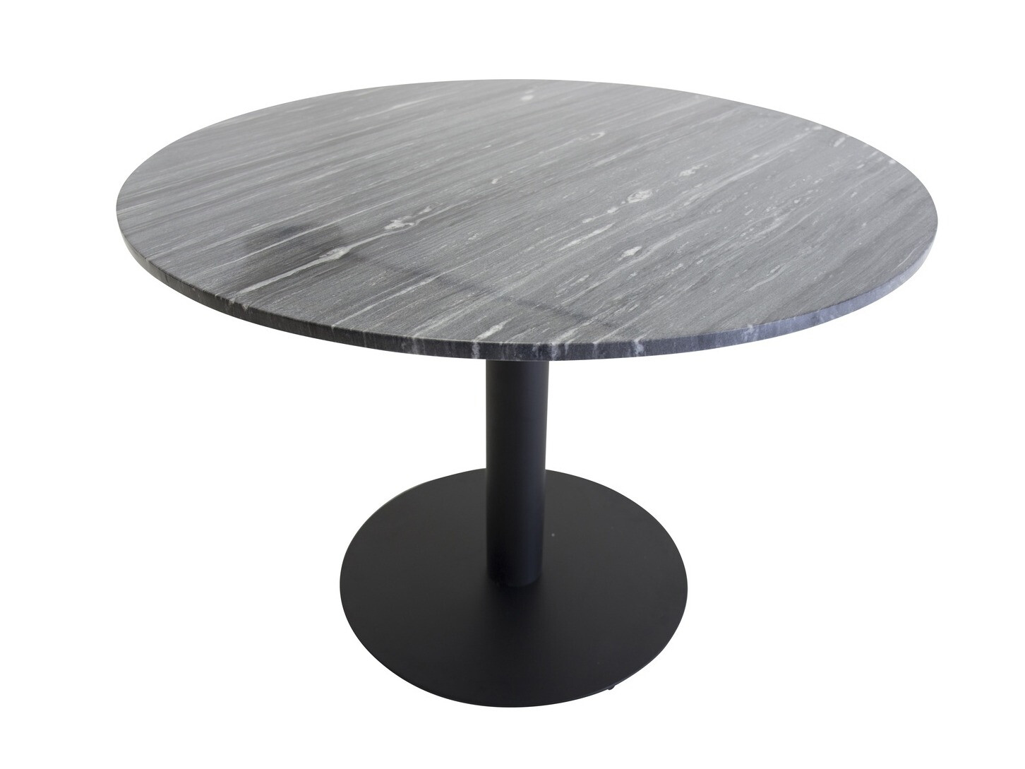 Asztal Dallas 175, Fekete, Fekete márvány, 75cm, Márvány, Fém