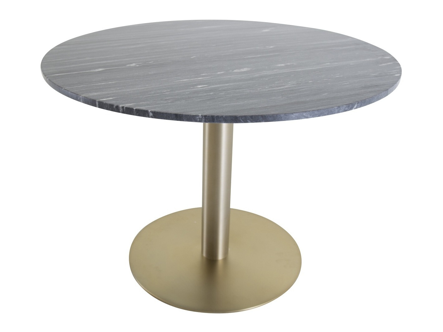 Asztal Dallas 175, Aranysárga, Fekete márvány, 75cm, Márvány, Fém